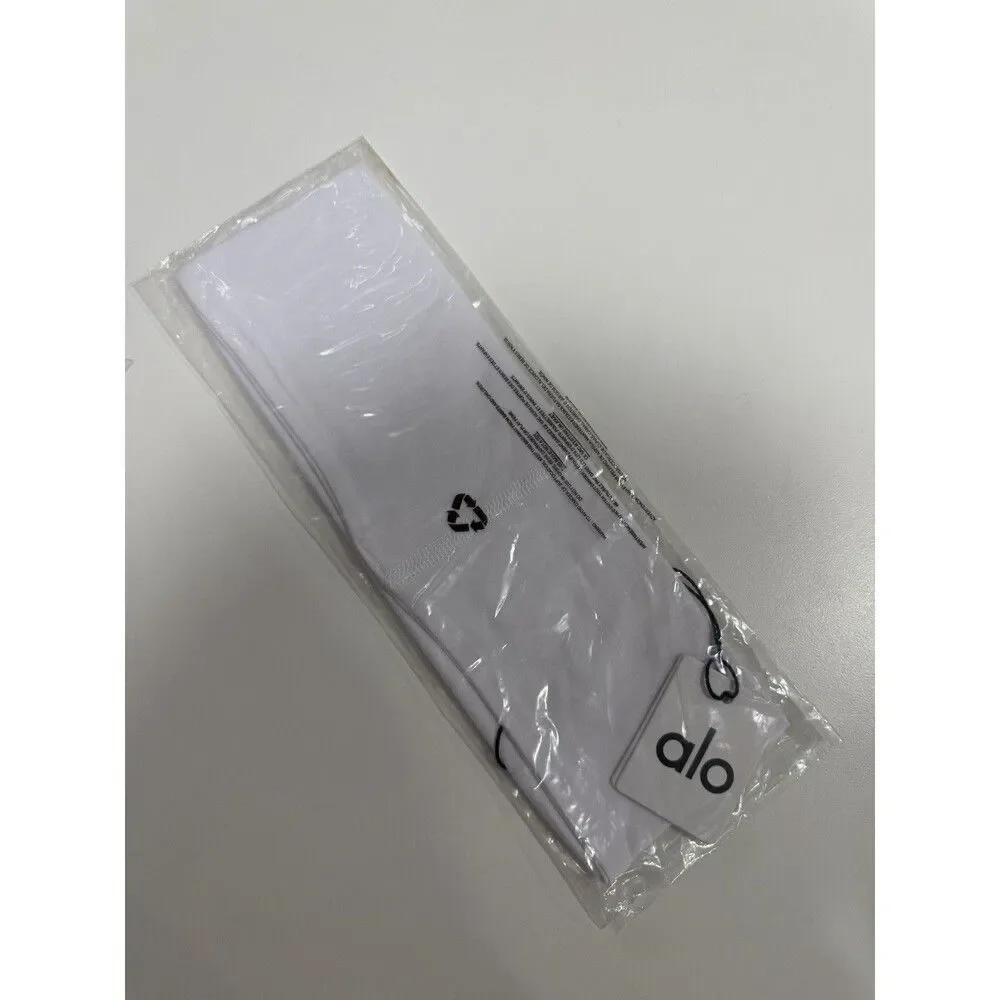 Alo Yoga Performance Conquer Headband White NEW